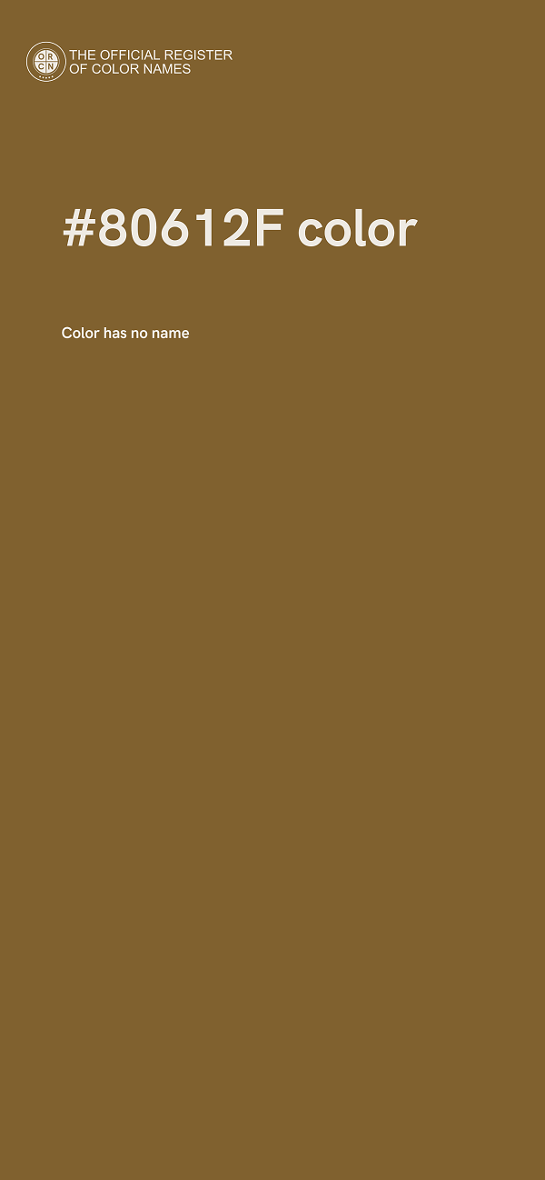 #80612F color image
