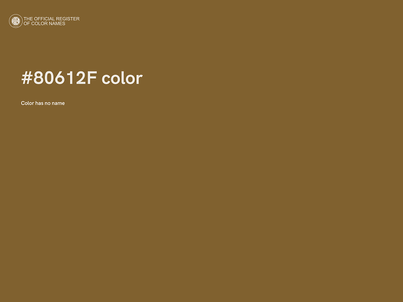 #80612F color image