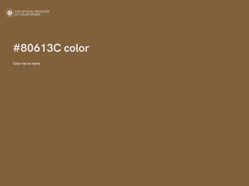 #80613C color image