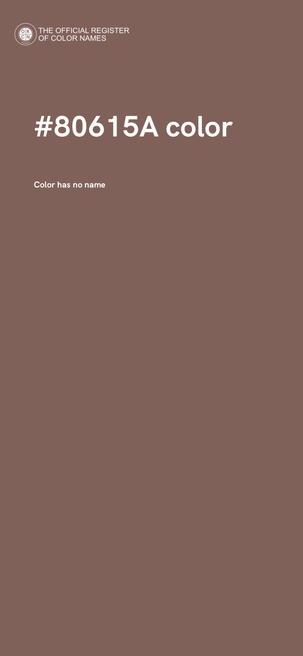 #80615A color image