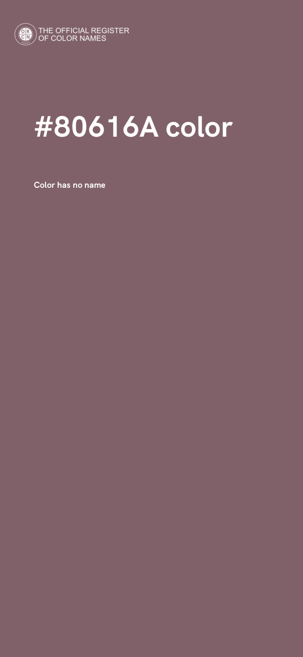 #80616A color image