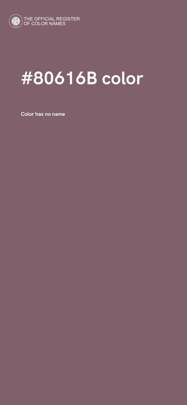 #80616B color image