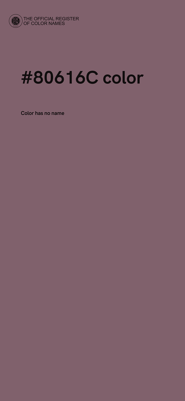 #80616C color image