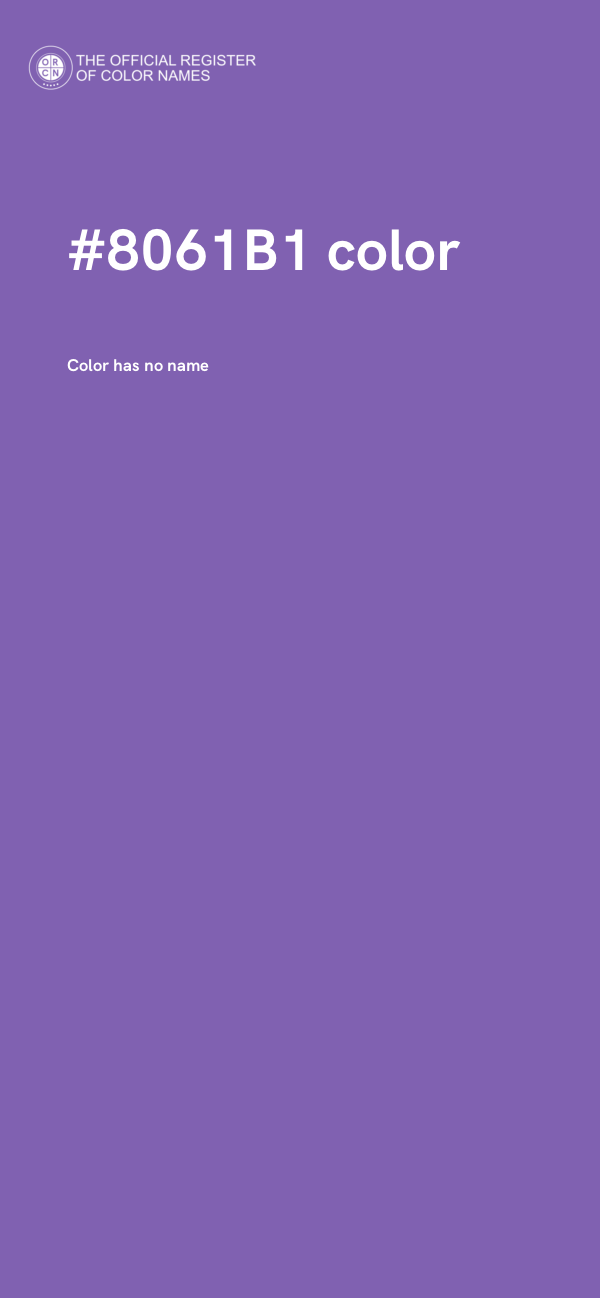 #8061B1 color image