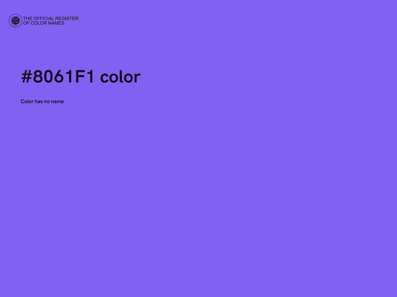 #8061F1 color image
