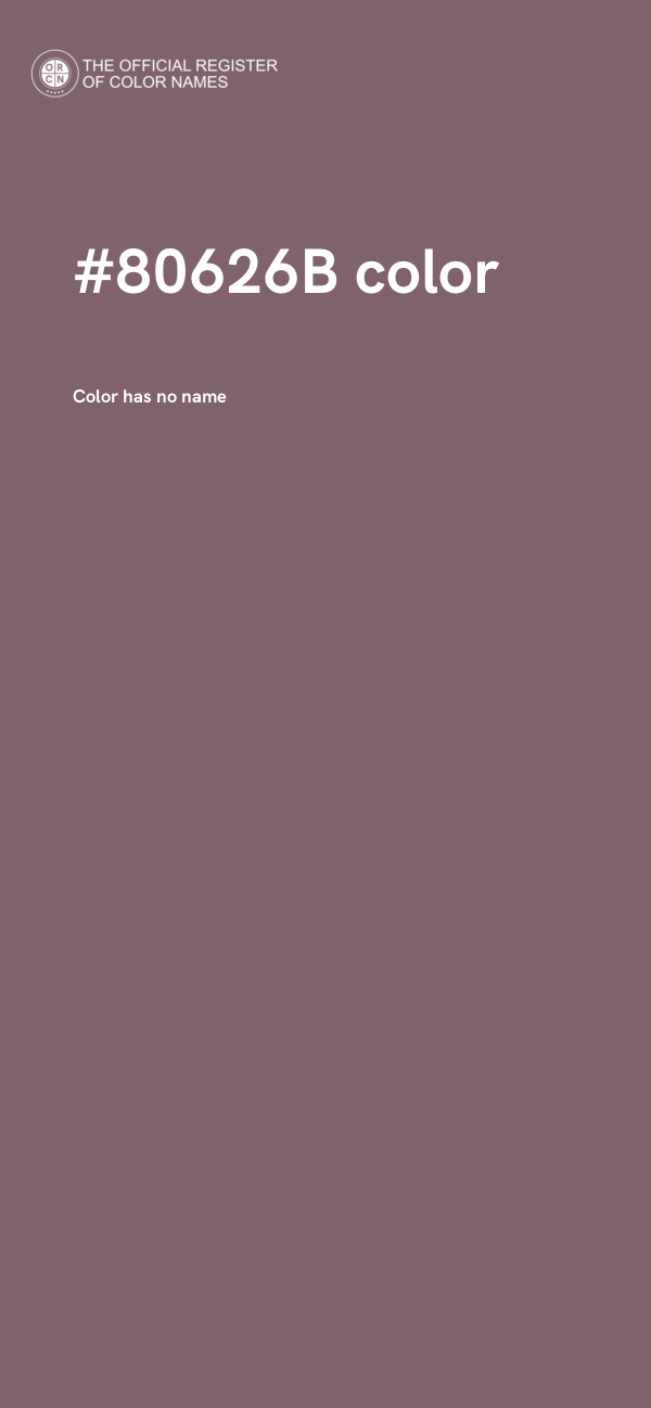 #80626B color image