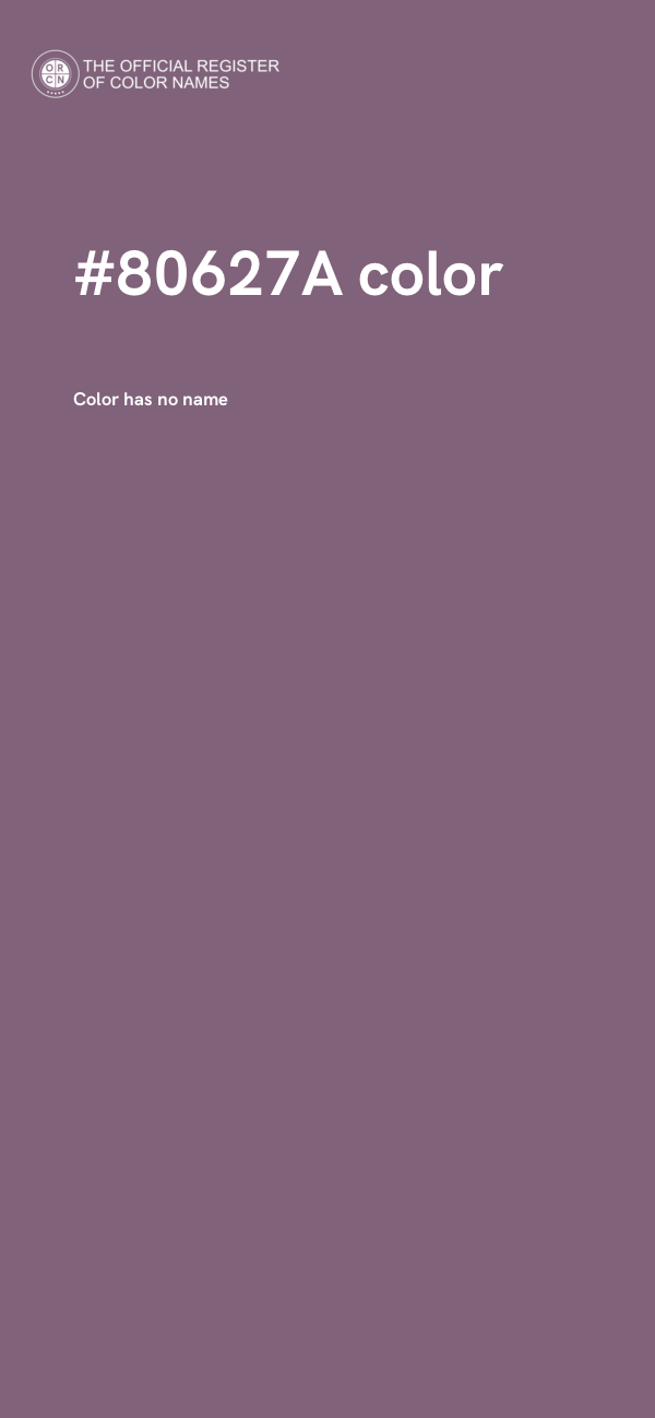 #80627A color image