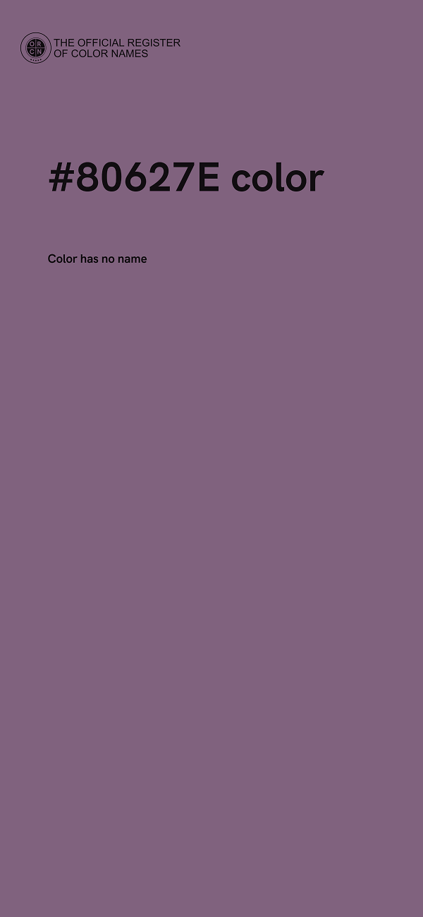 #80627E color image