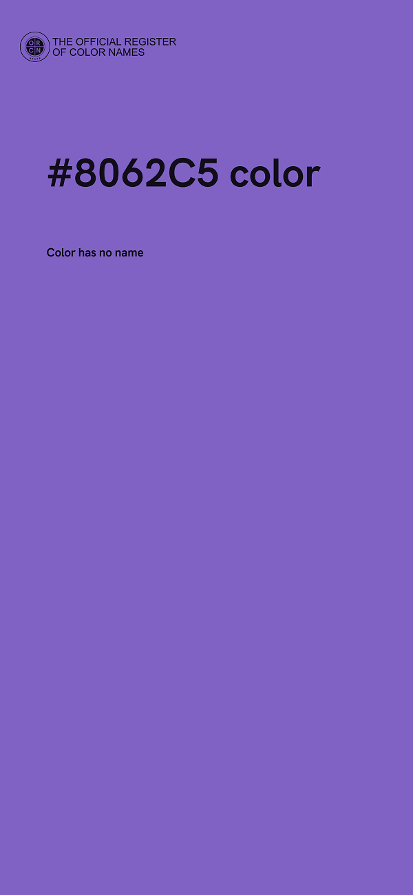 #8062C5 color image