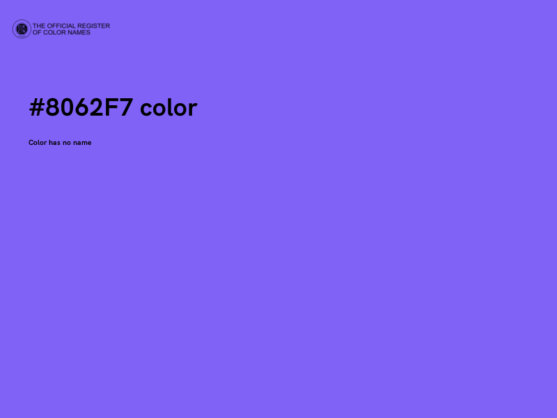 #8062F7 color image