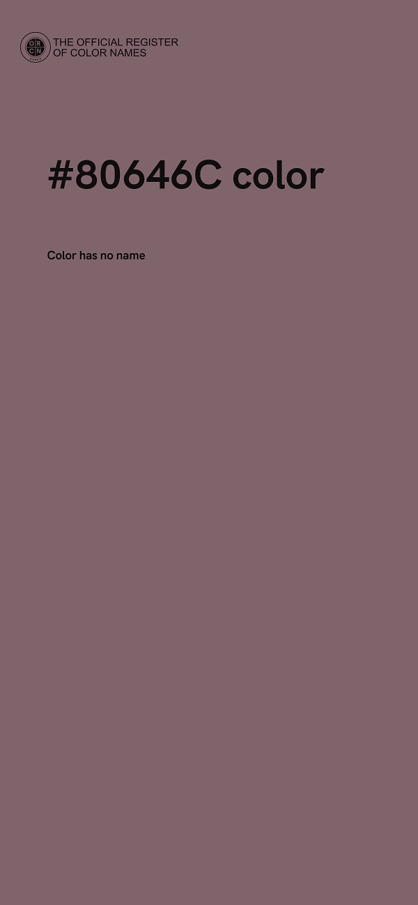 #80646C color image
