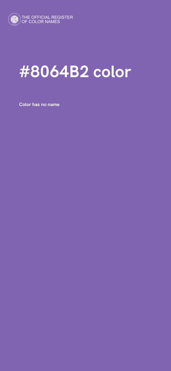 #8064B2 color image