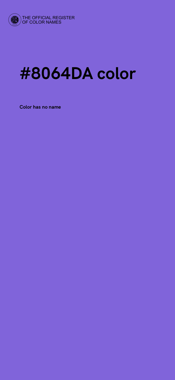 #8064DA color image