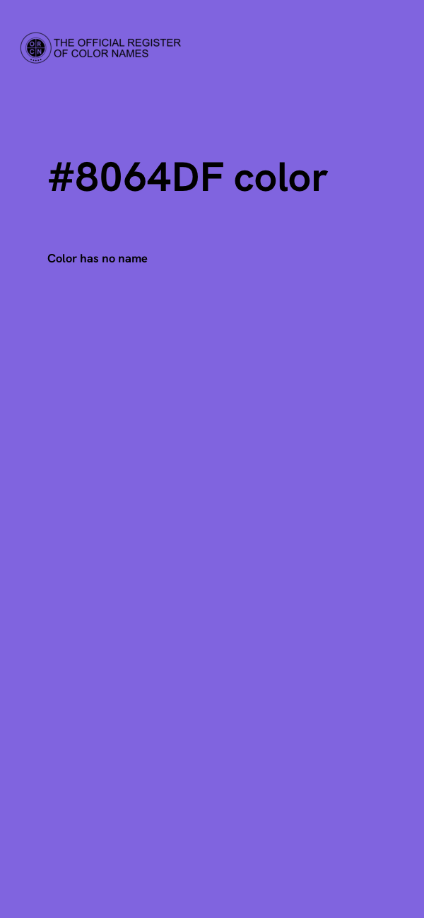 #8064DF color image