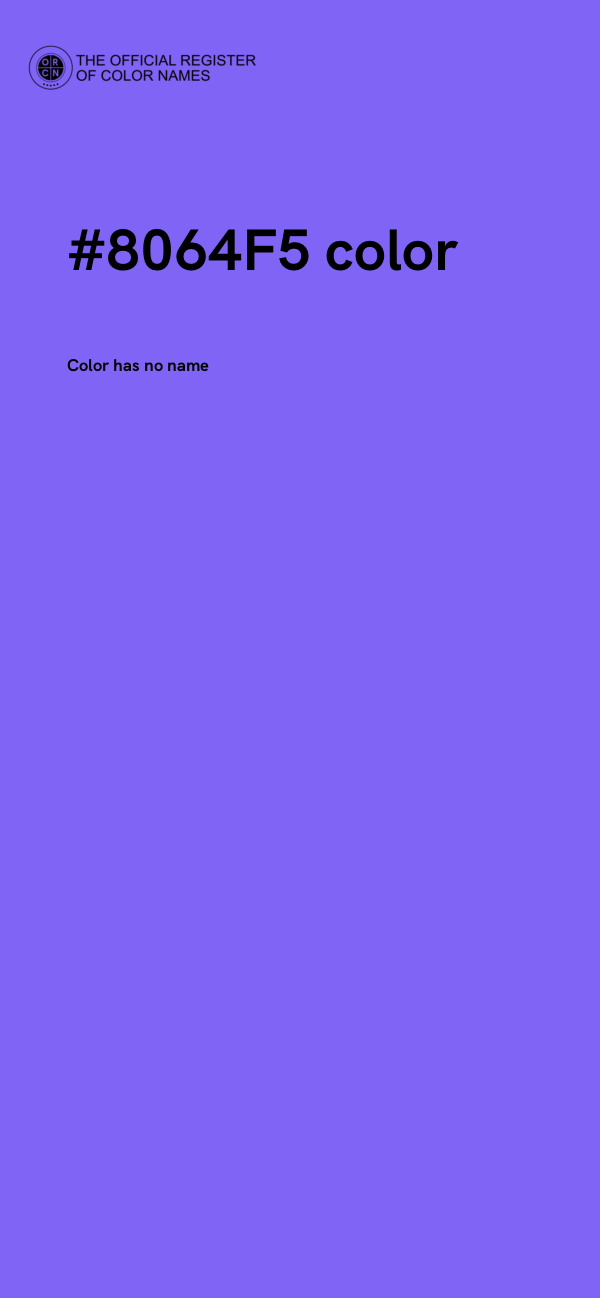 #8064F5 color image