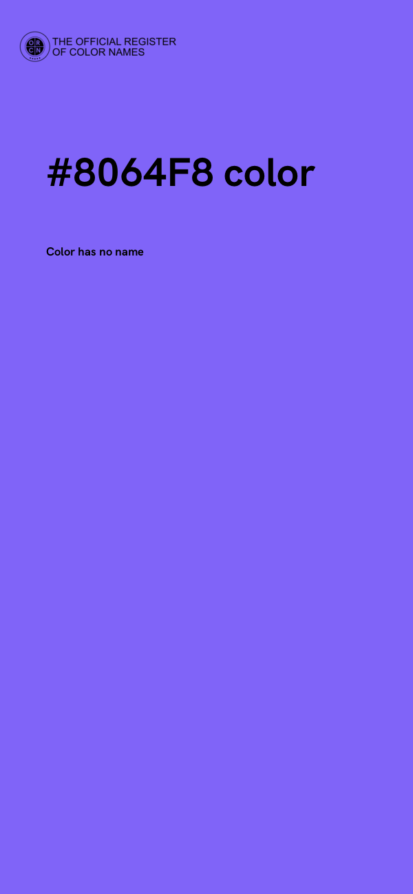 #8064F8 color image