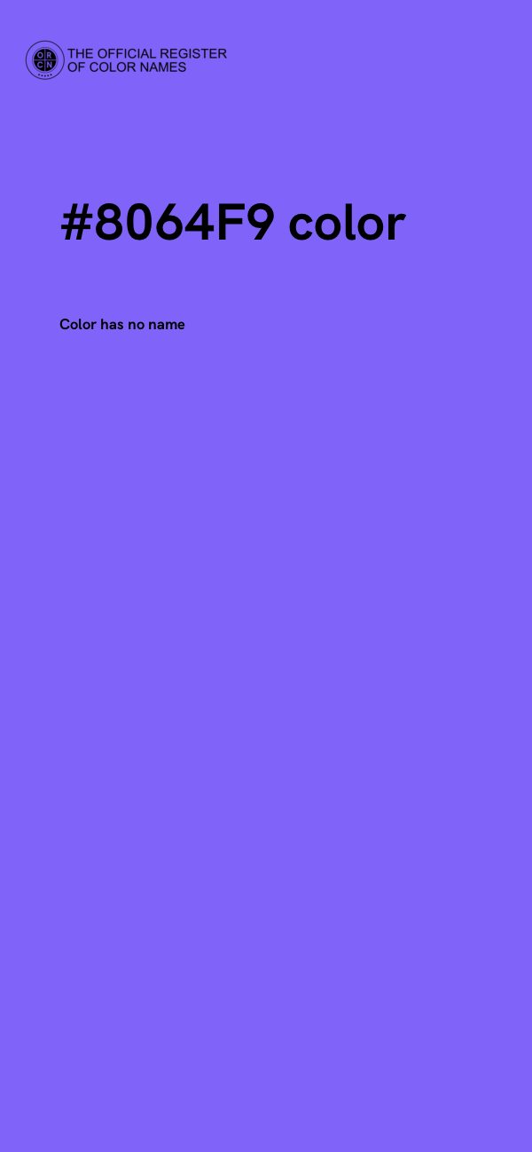 #8064F9 color image