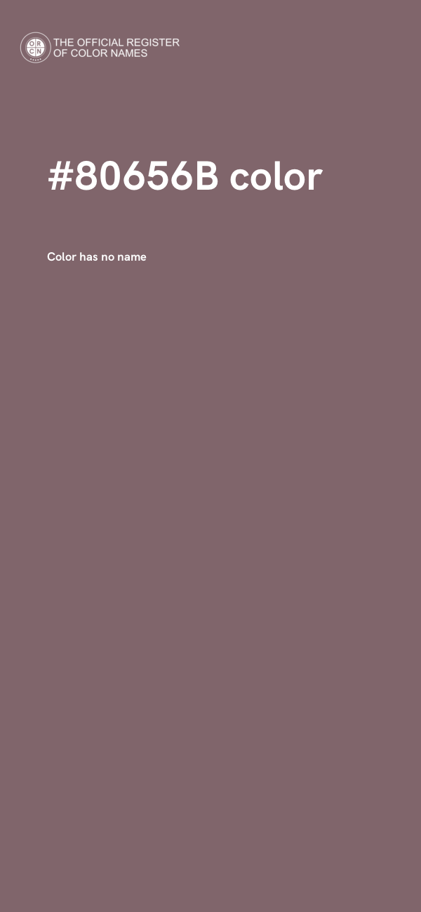 #80656B color image