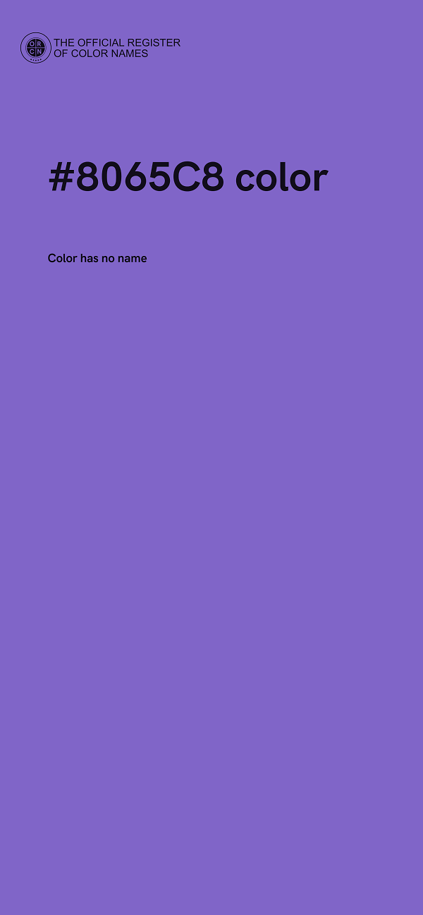 #8065C8 color image