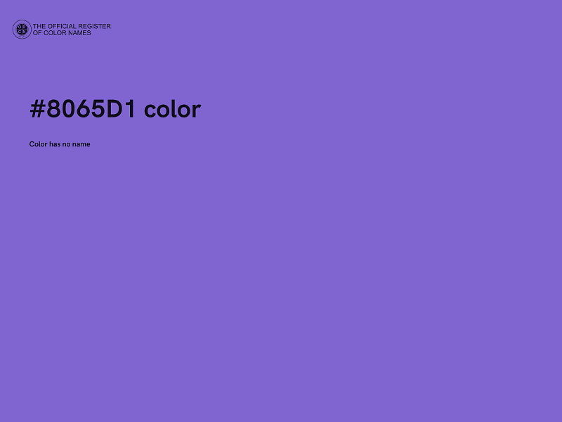 #8065D1 color image