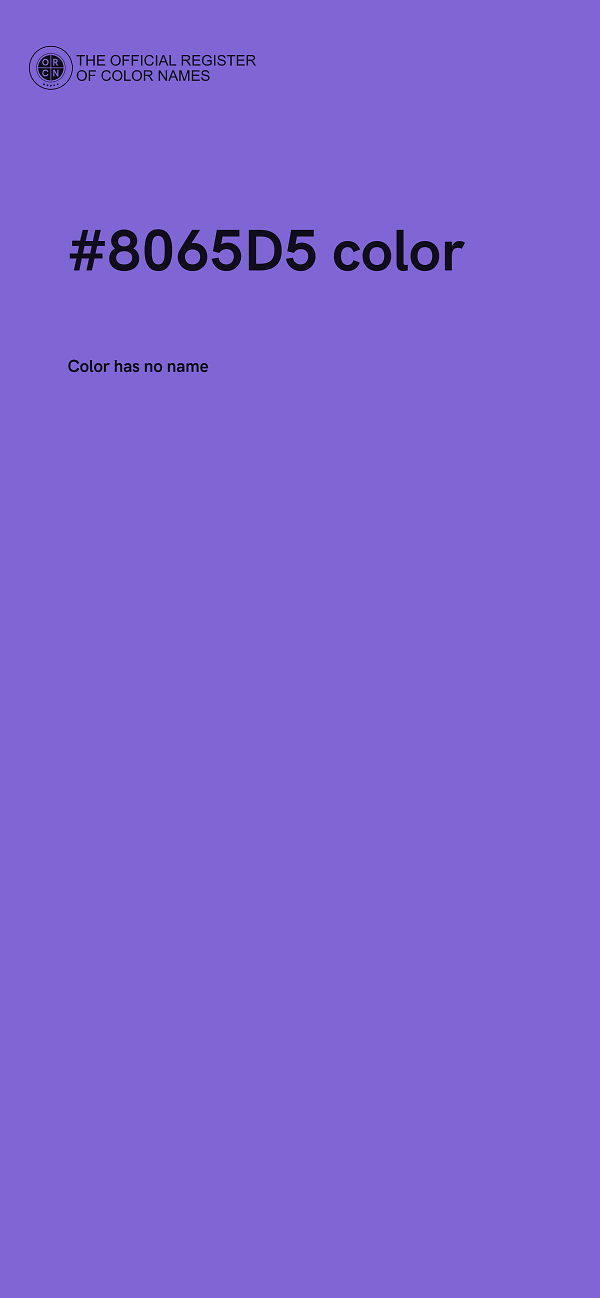 #8065D5 color image