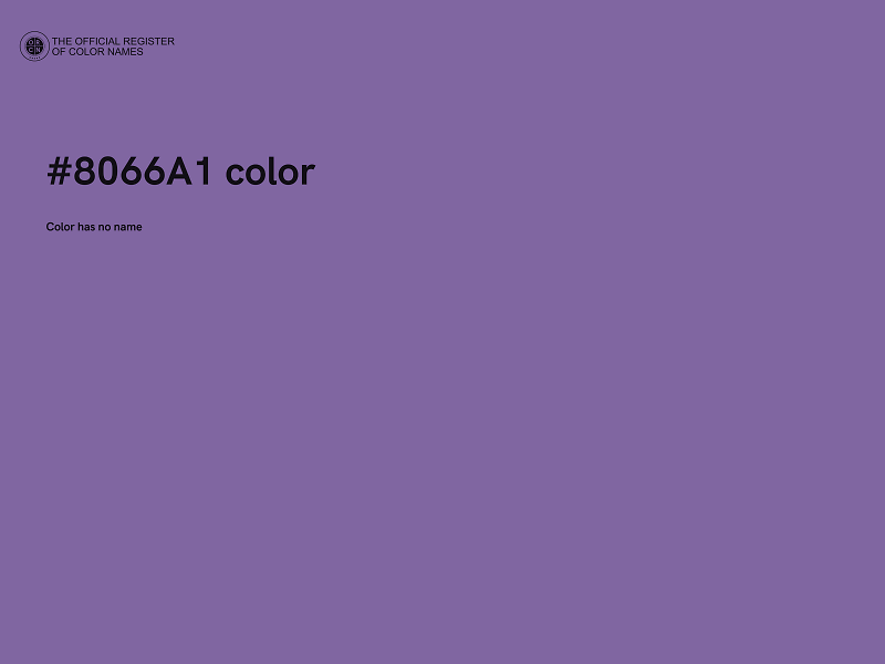 #8066A1 color image