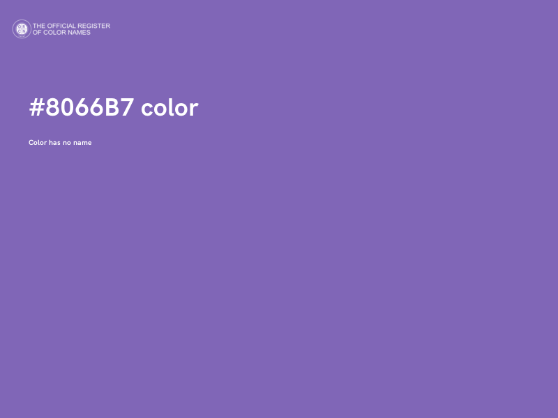 #8066B7 color image