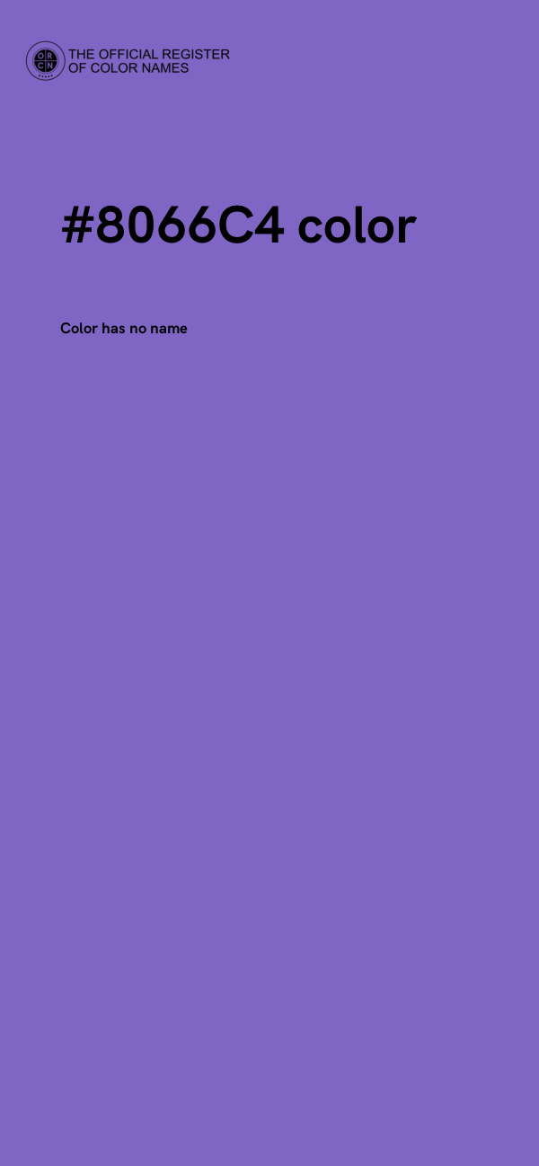 #8066C4 color image