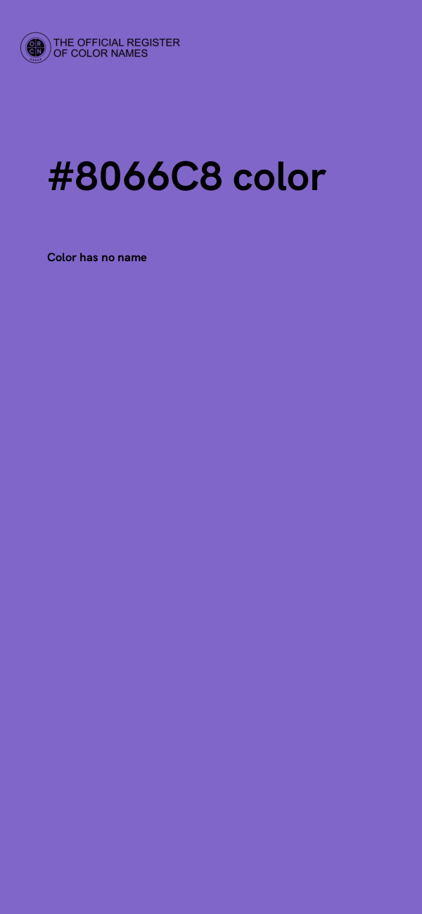 #8066C8 color image