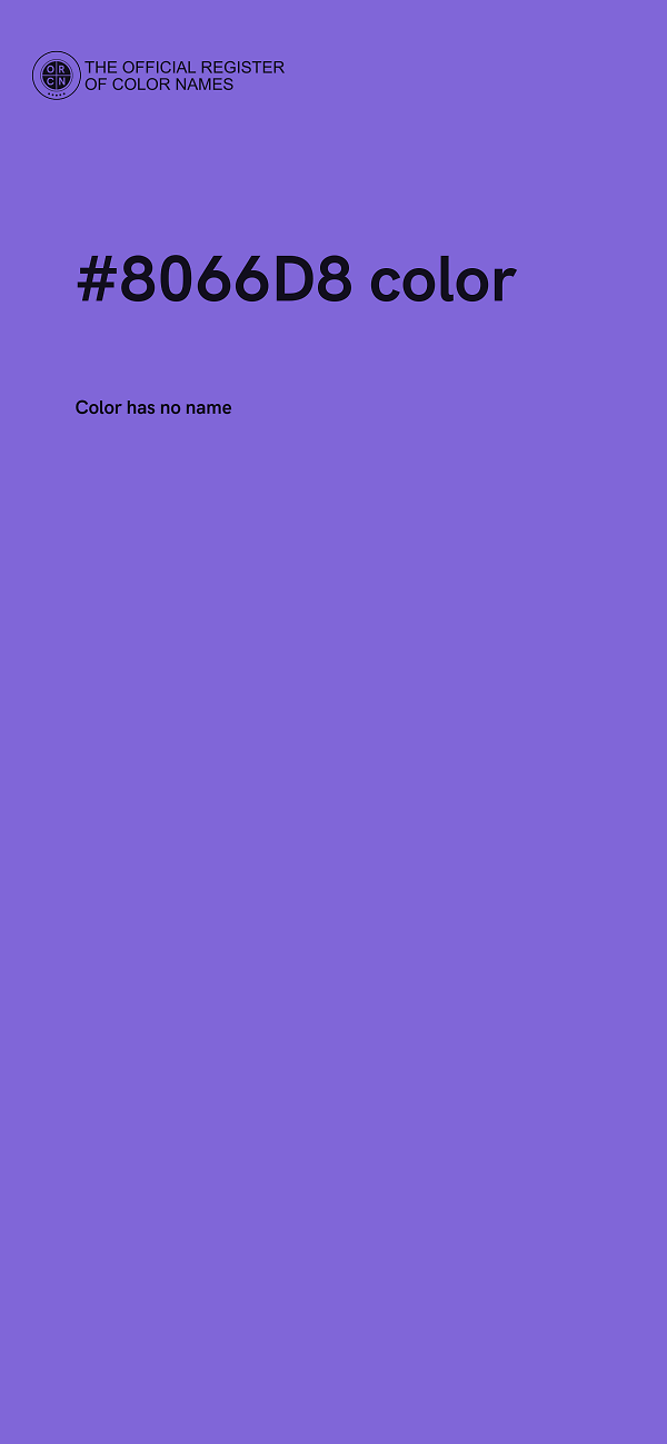 #8066D8 color image