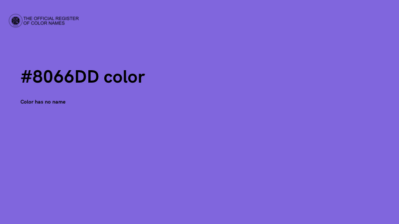#8066DD color image