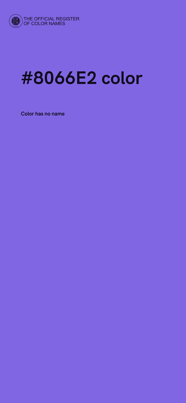 #8066E2 color image