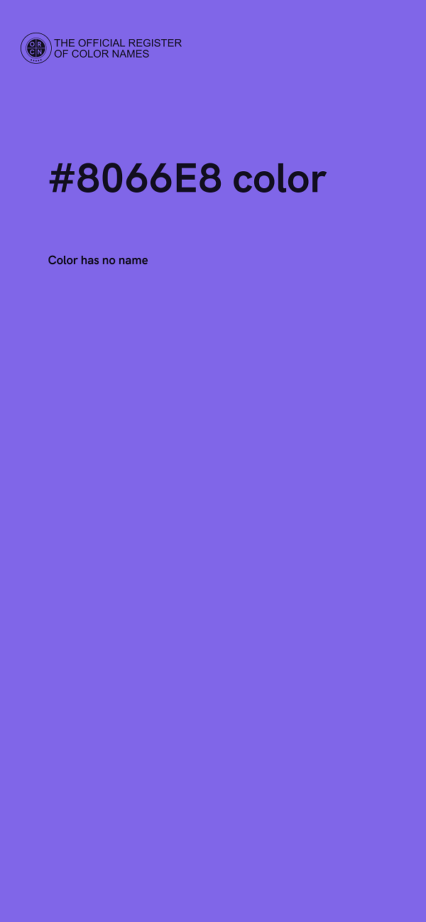 #8066E8 color image