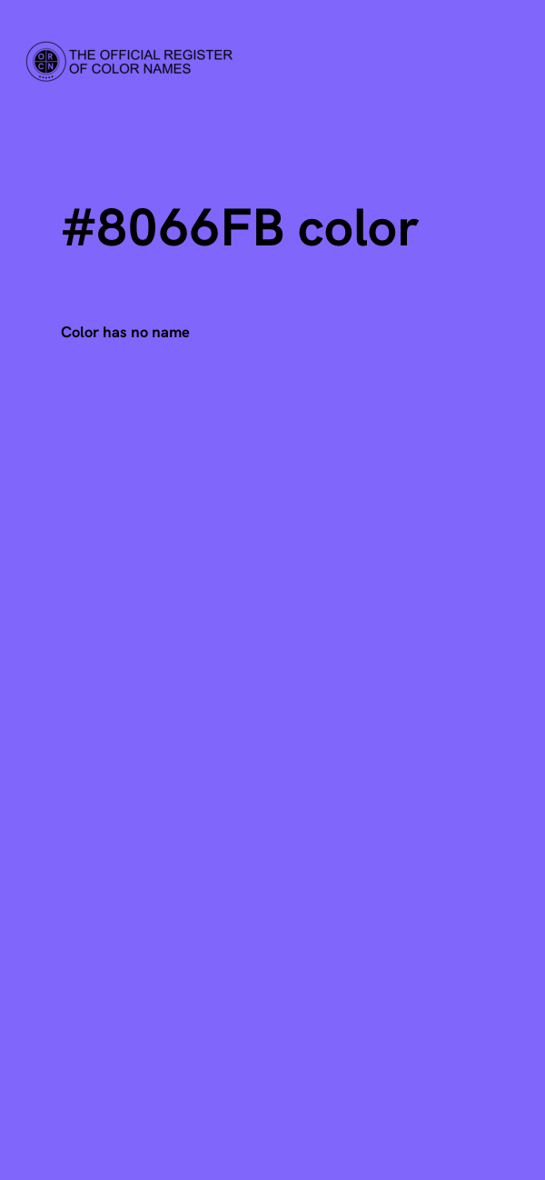 #8066FB color image