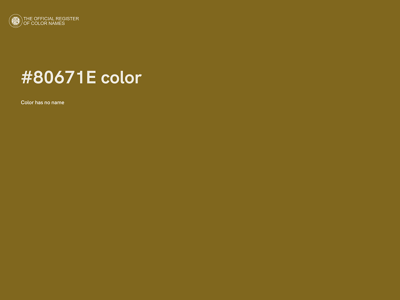#80671E color image