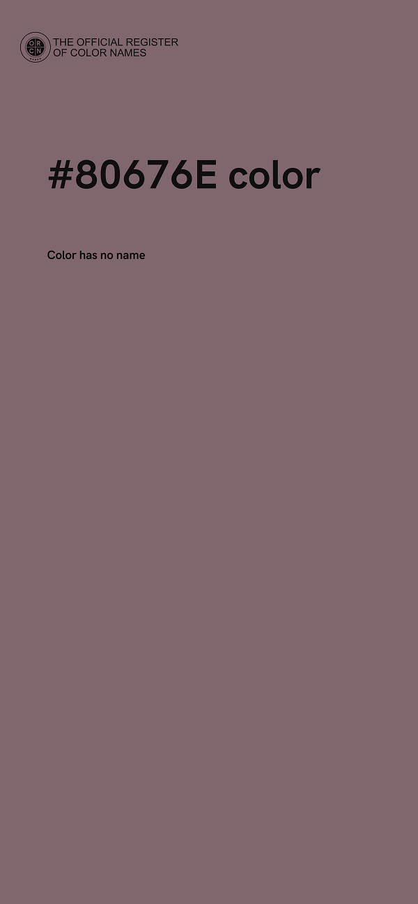 #80676E color image