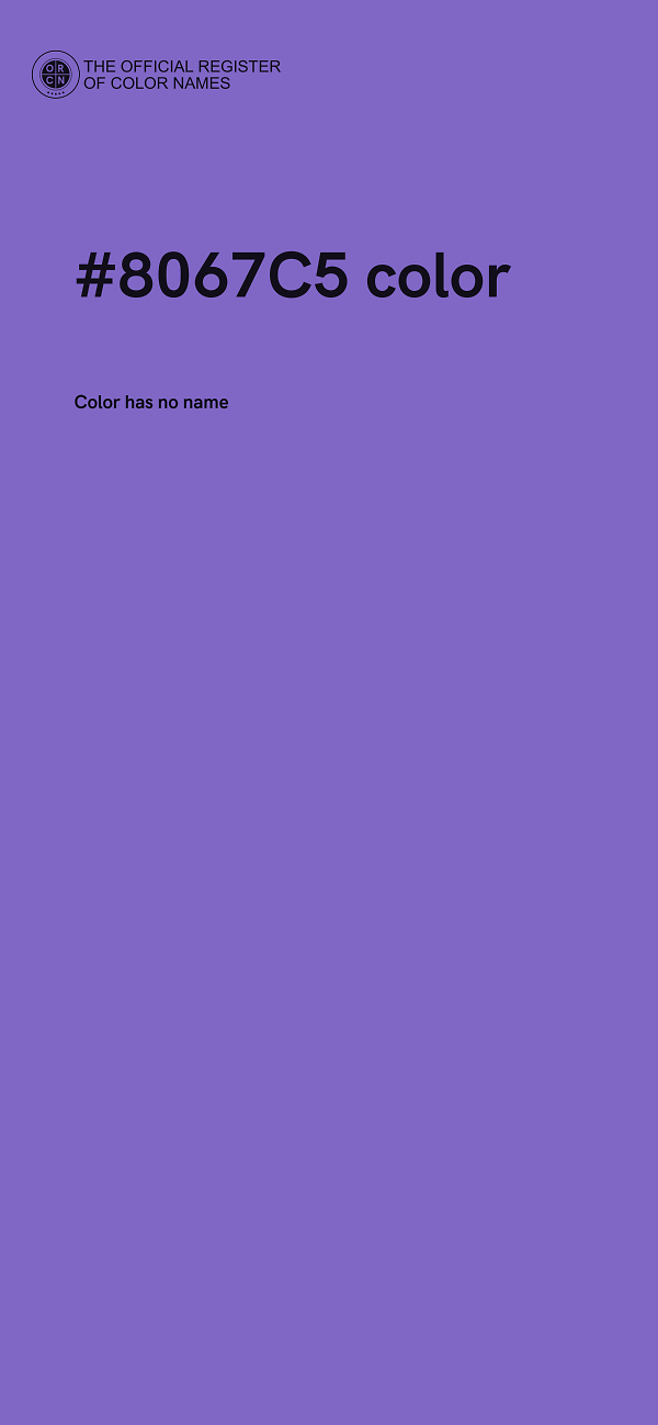 #8067C5 color image