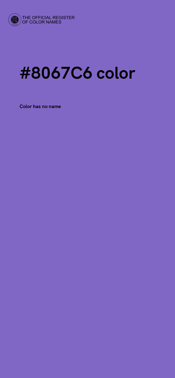 #8067C6 color image