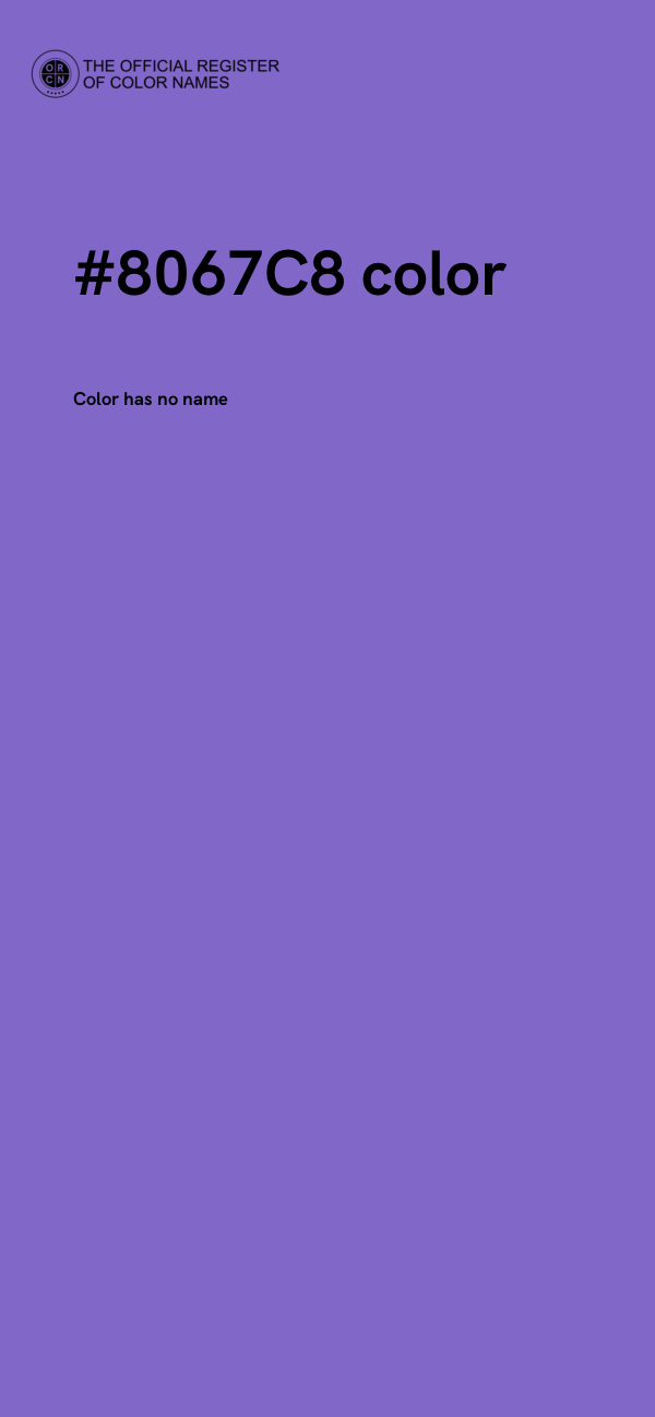 #8067C8 color image