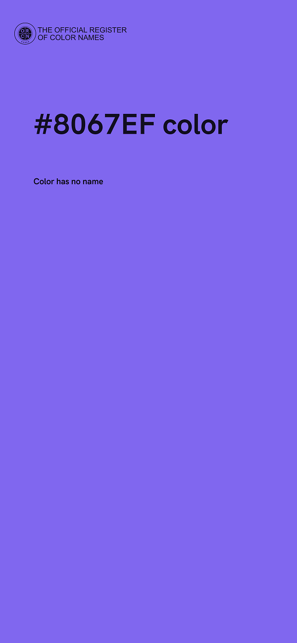 #8067EF color image