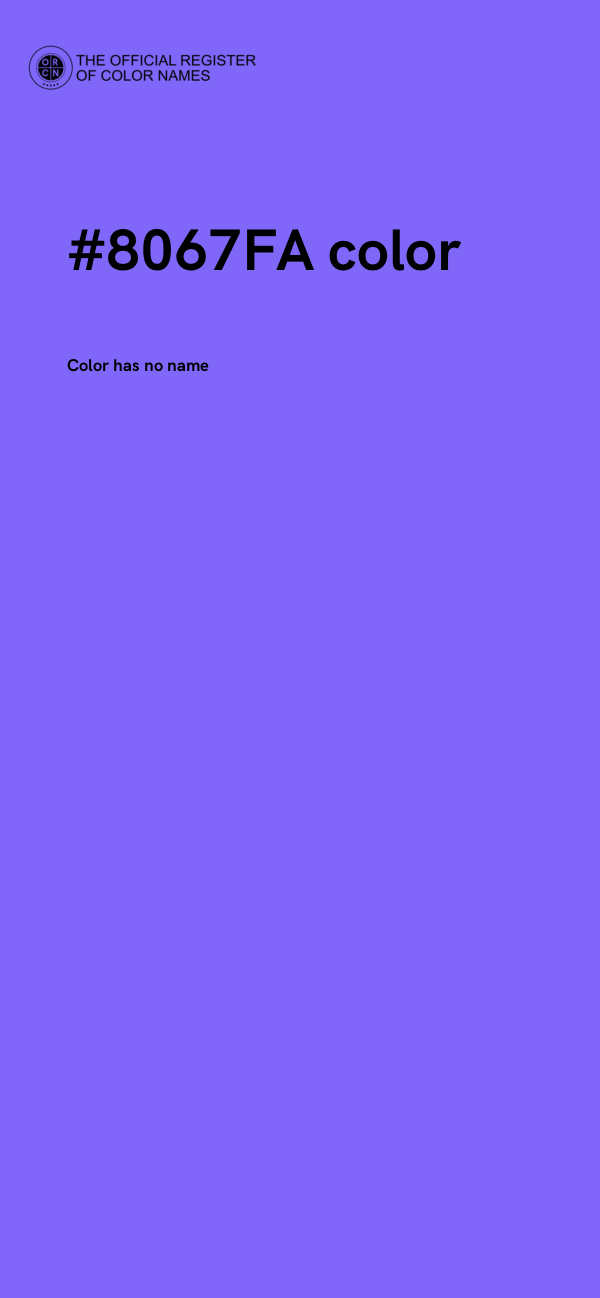 #8067FA color image