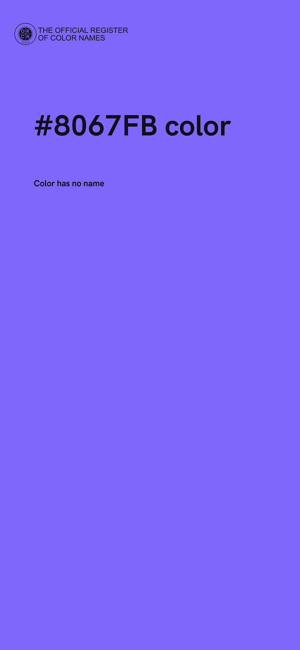 #8067FB color image