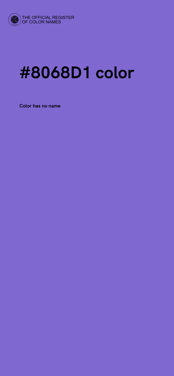 #8068D1 color image