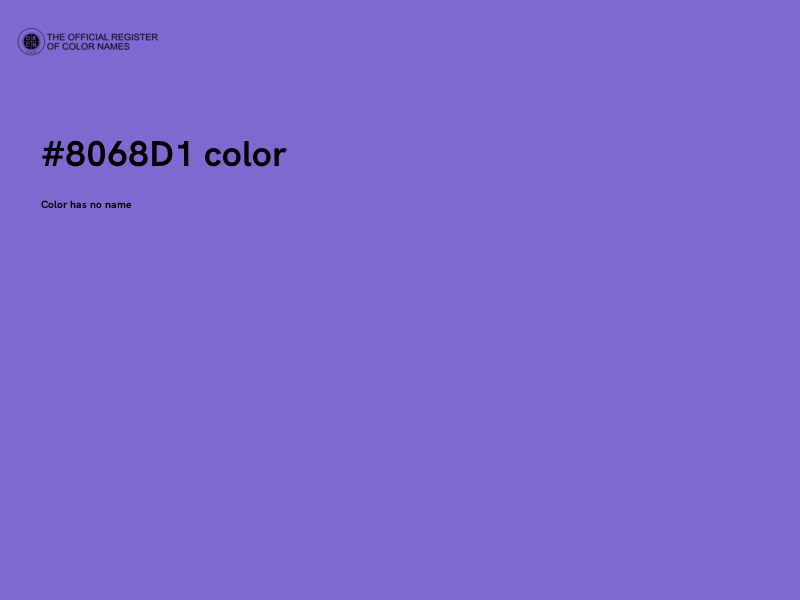 #8068D1 color image