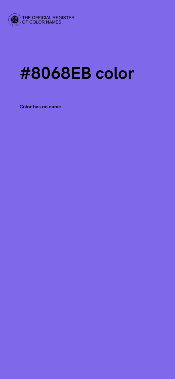 #8068EB color image