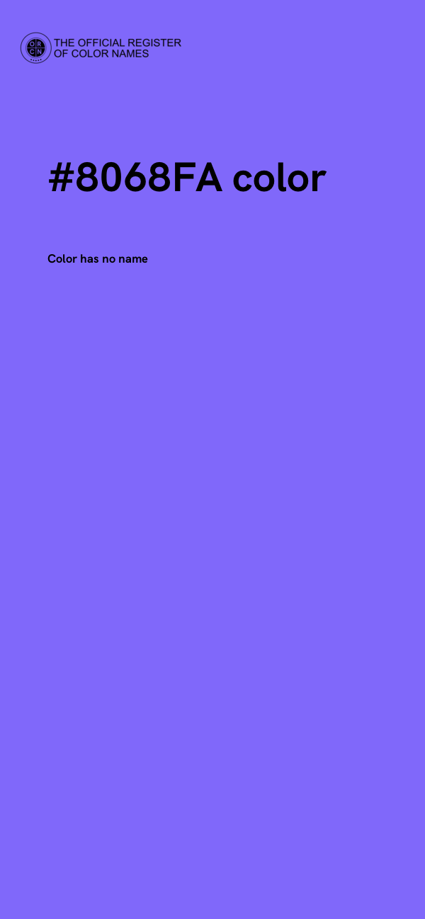 #8068FA color image
