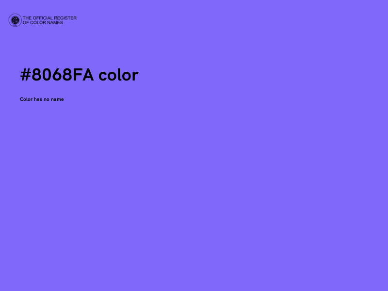 #8068FA color image