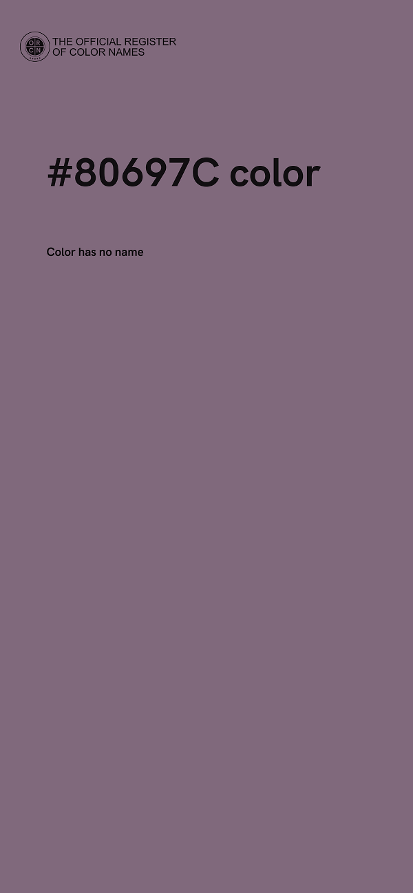 #80697C color image