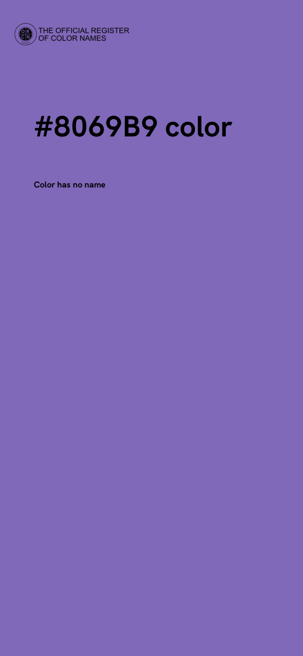 #8069B9 color image