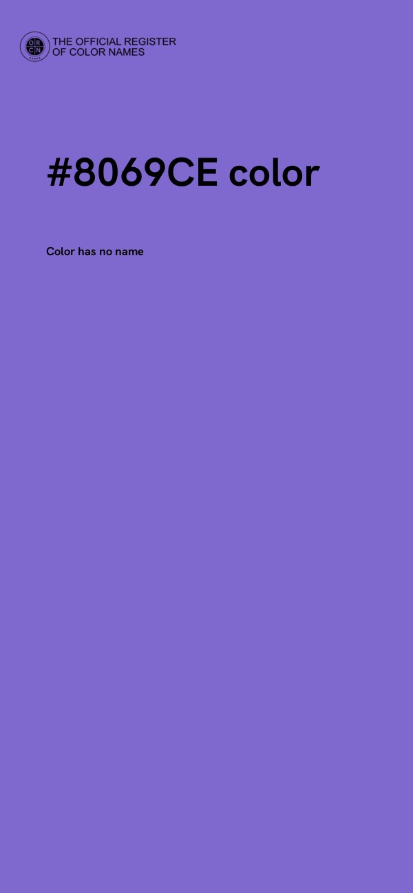#8069CE color image
